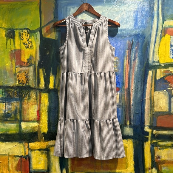 BOBI - TIERED TANK DRESS NAVY size xs - Picture 5 of 10